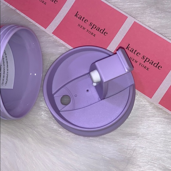 Kate ♠️ Spade NY Lips 👄 Stripe 16oz Thermal Mug - Picture 4 of 8